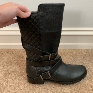 Size 6 Matisse Leather Black Boots